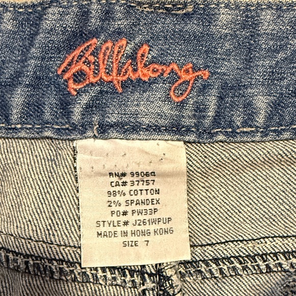 Billabong Light Blue Jean Shorts - Picture 2 of 3